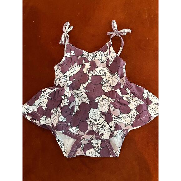 NWT Kate Quinn Spaghetti Tie Ballerina Bubble Wild Purple Plum 0-3m - Picture 2 of 4